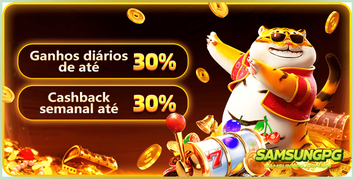 cashback de 30% promoções